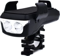 CK-2020 LED 550LM, Κόρνα 130dB και Βάση Κινητού 4-6.3" Μαύρο