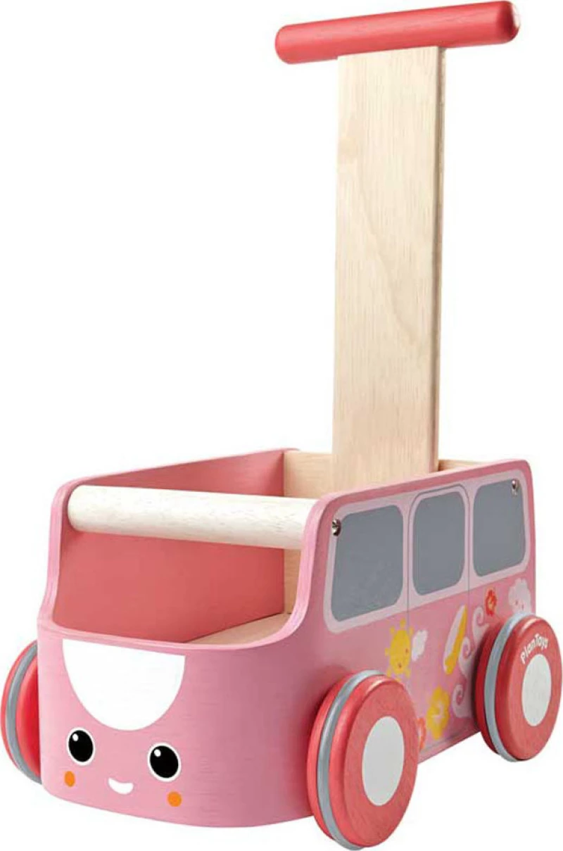Plan Toys Περπατούρα Φορτηγάκι Ροζ