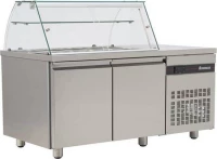 Ψυγείο σαλατών με βιτρίνα 136x70x130cm