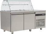 Ψυγείο σαλατών με βιτρίνα 136x70x130cm