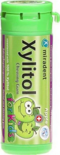 Miradent Xylitol Παιδικές Πράσινο Μήλο 30τμχ