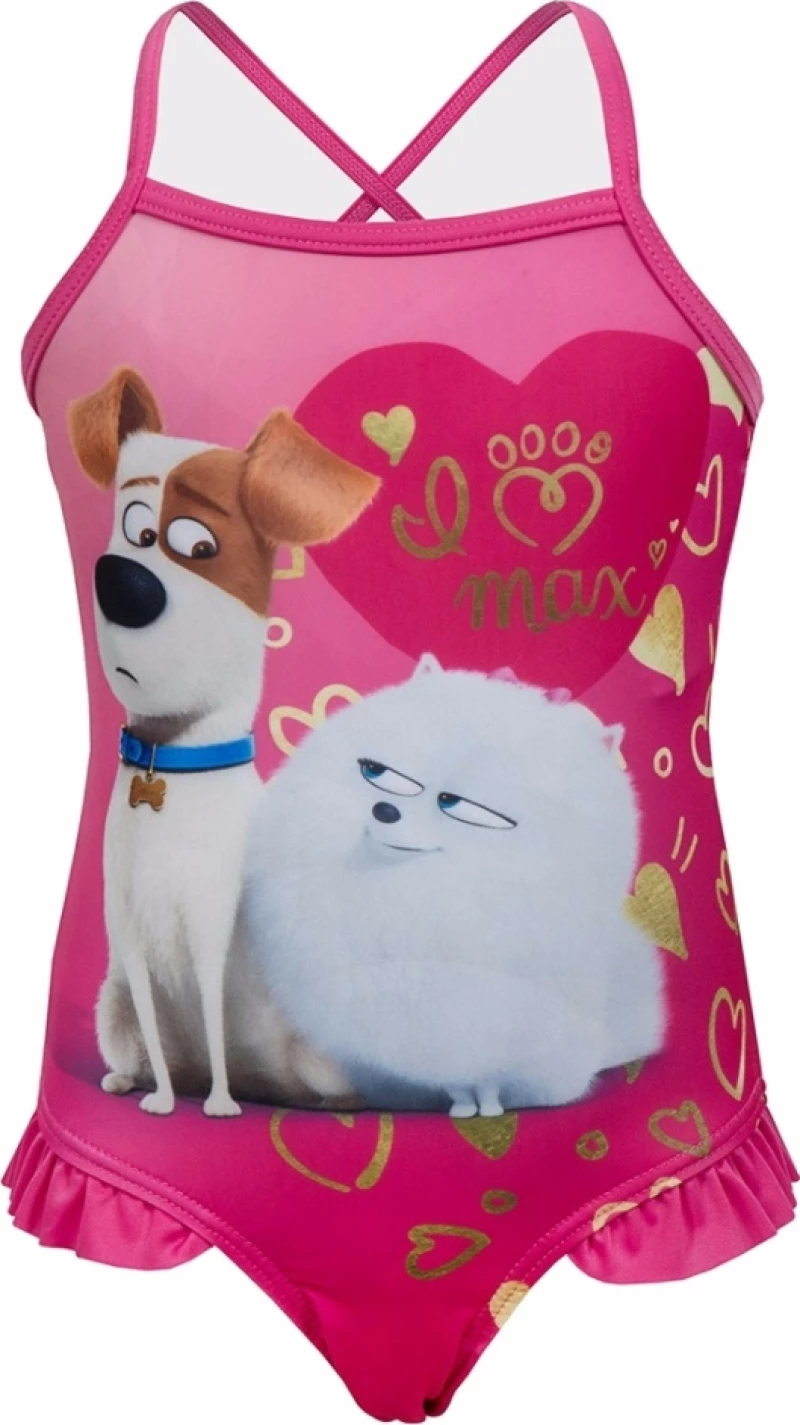 Παιδικό μαγιό ολόσωμο μπορντώ Secret Life of Pets