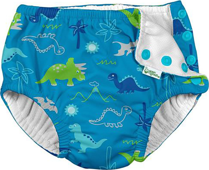 Μαγιό - πάνα I PLAY Snap Reusable Absorbent Swim Diaper Aqua Dinosaurs