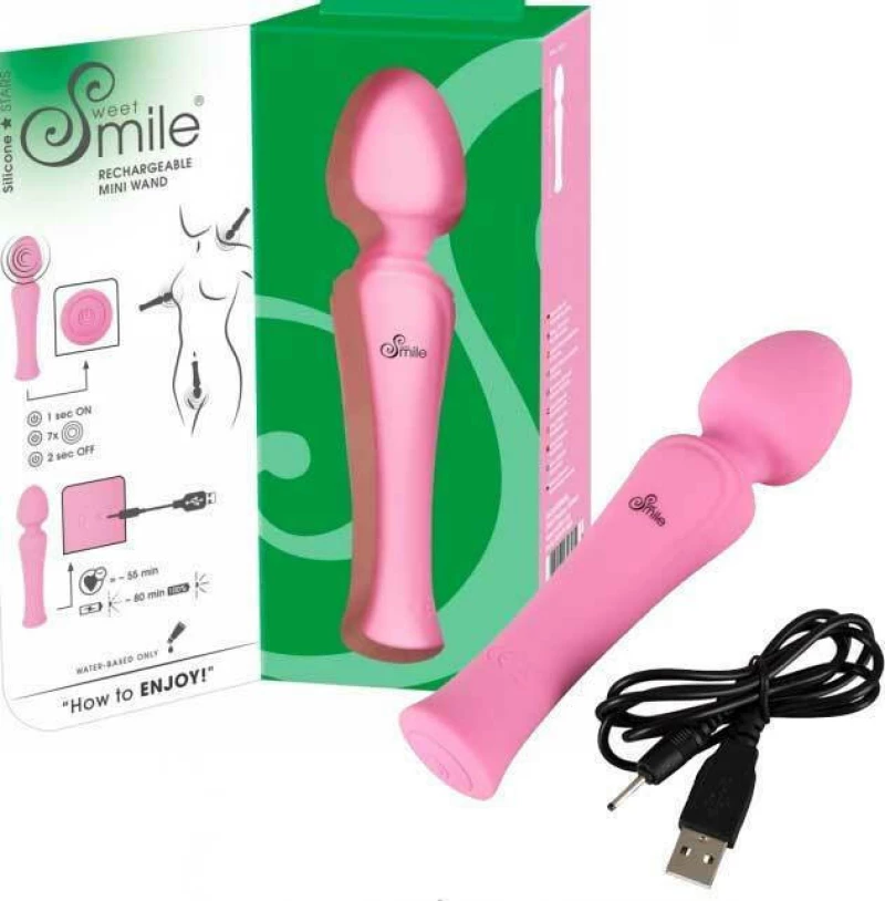 You2Toys Rechargeable Mini Wand 16.7cm Pink