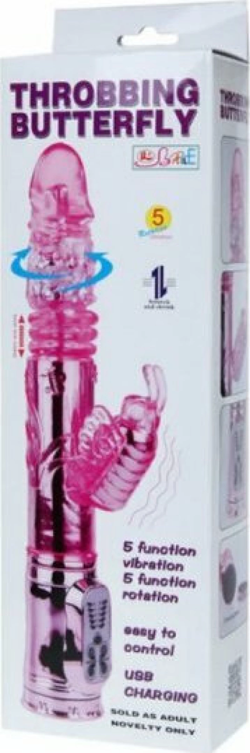 Baile Throbbing Butterfly 29.5cm Pink