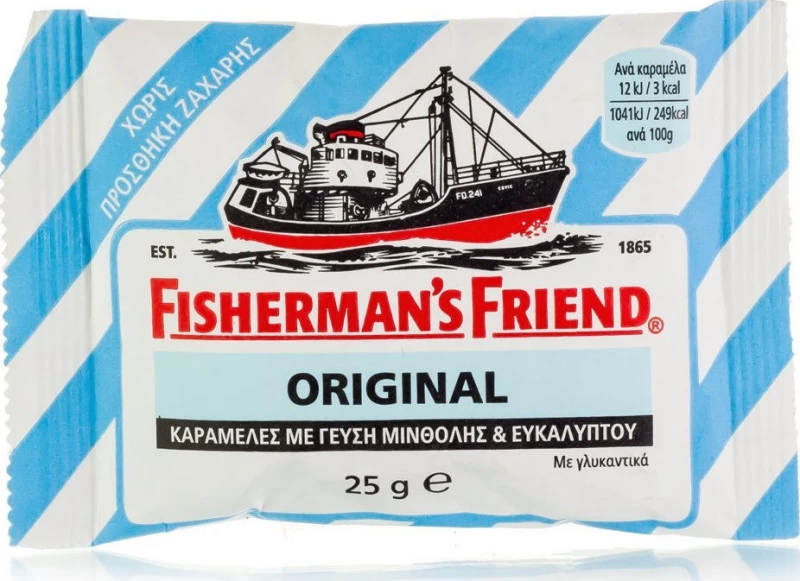 Fisherman's Friend Original Μέντα Ευκάλυπτος για τον Ερεθισμένο Λαιμό & το Βήχα 25gr