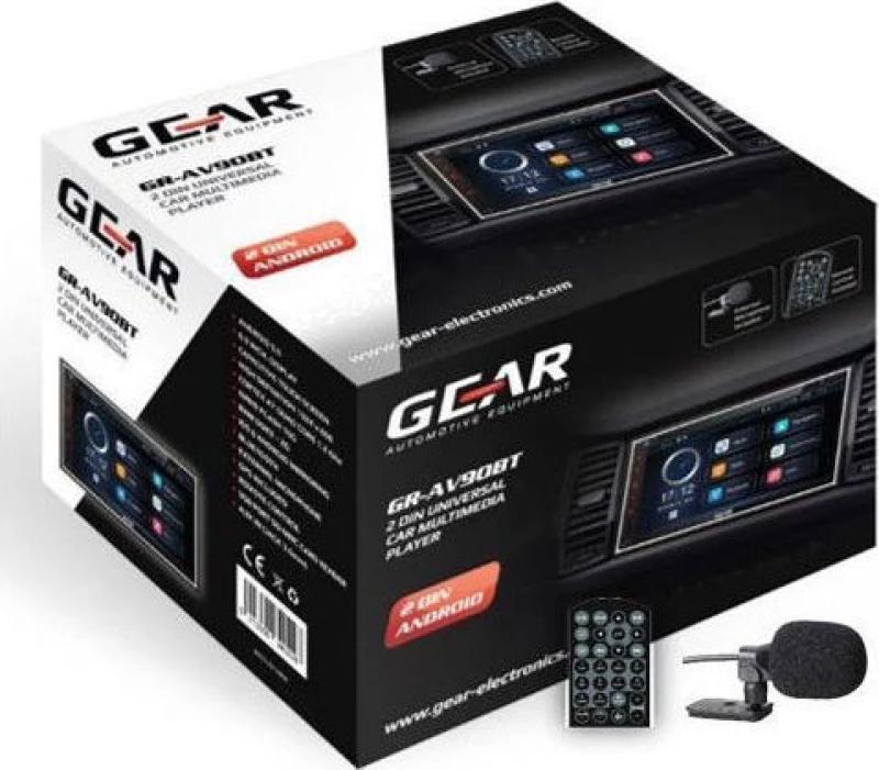 Gear Gr-Av90Bt 2 Din Οθόνη Multimedia 6.9" Με Usb / Bluetooth & Gps