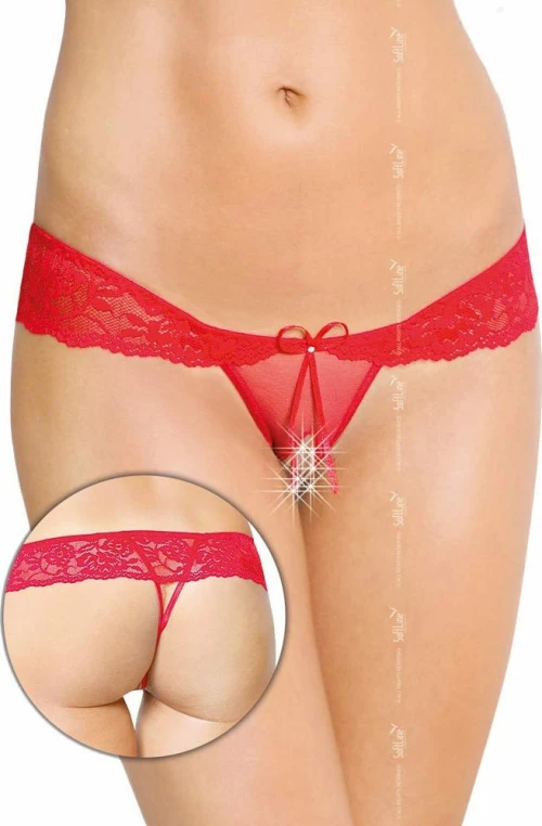 Softline 2443 Ruffle String Red