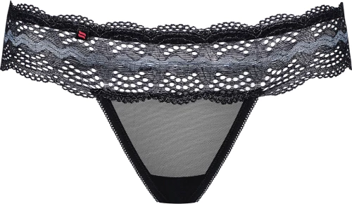 Obsessive 869-THO Lacy Thong Black