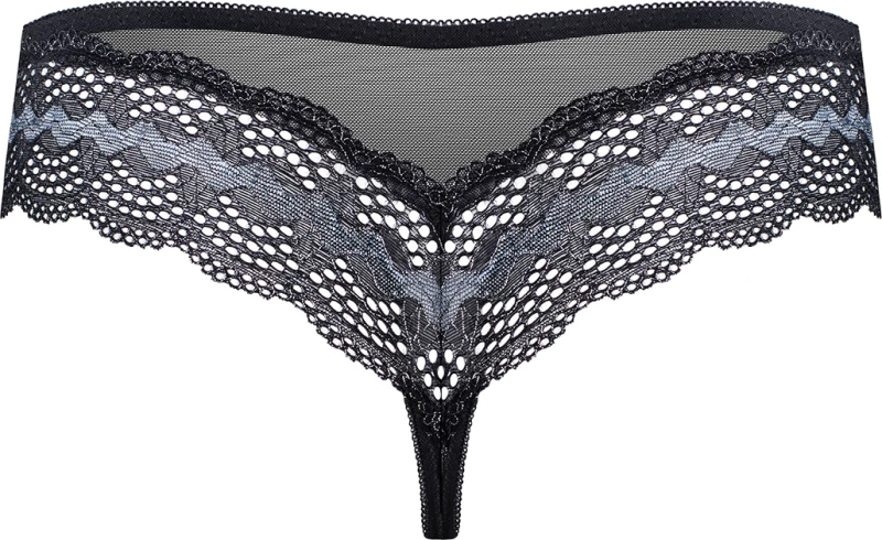 Obsessive 869-THO Lacy Thong Black
