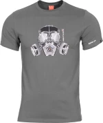 Pentagon Ageron "Gas Mask" T-Shirt Wolf Grey