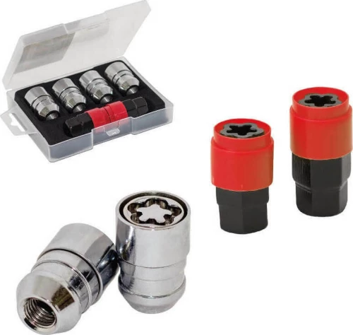 Αντικλεπτικά Μπουλόνια Ασφαλείας Butzi Pro Kit 6 pcs Με Μοναδικό Κλειδί-Εργαλείο Type-AA M12x1.25