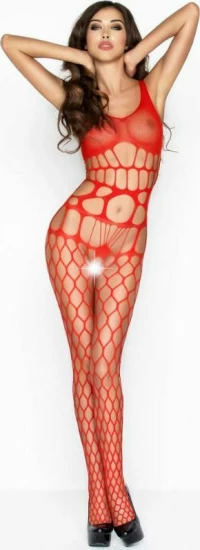 Διχτυωτό Ολόσωμο Καλσόν Passion BS032 Red
