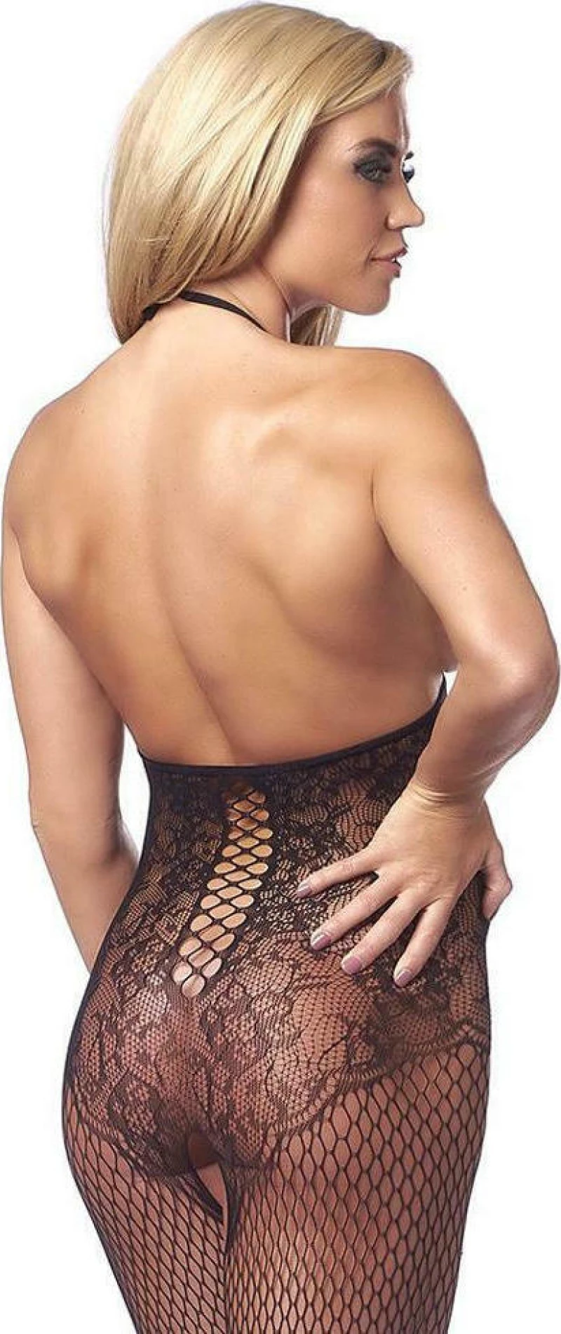 Rimba Bodystocking No Breast Black R1539