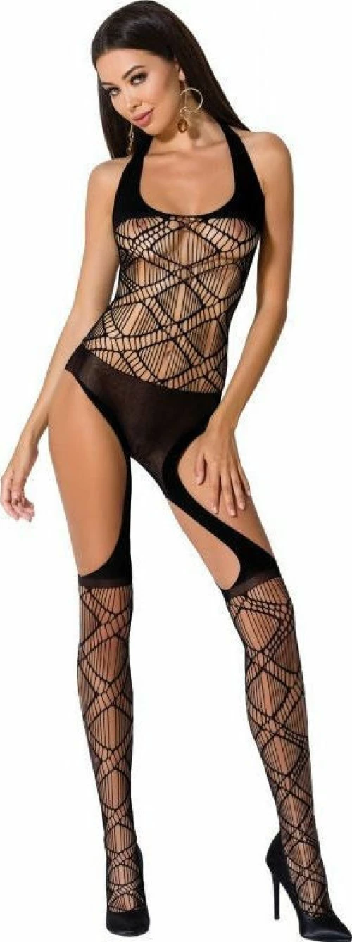 Ολόσωμο Καλσόν Passion BS060 Black Bodystocking