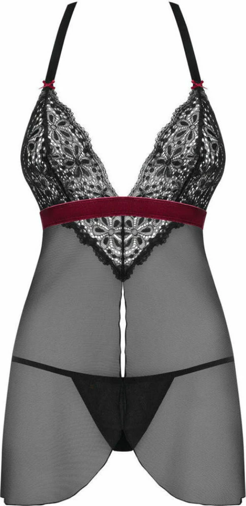 Obsessive Rossita Sexy Babydoll & Thong Black