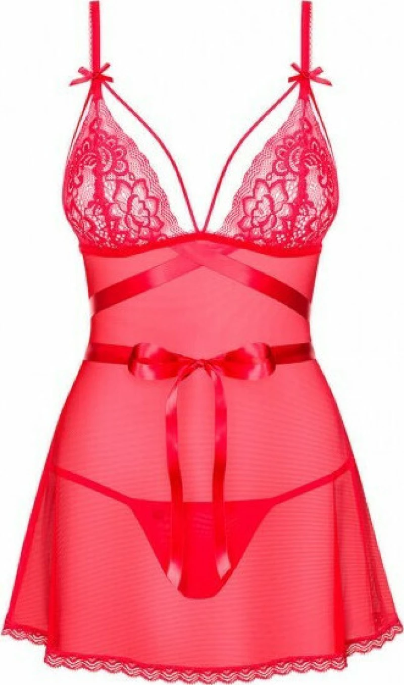 Obsessive Lovlea Red Babydoll & Thong
