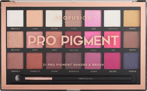 Profusion Cosmetics Pro Pigment Palette Display