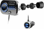 Ταχυφορτιστής Αυτοκινήτου LCD Bluetooth 5.0 FM Mp3 Player & 2 USB - Handsfree Car Kit