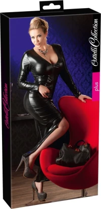 Cottelli Collection Wetlook Dress Black