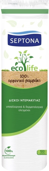 Septona Eco Life Δίσκοι Ντεμακιγιάζ 100τμχ