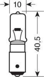 Lampa H21W Halogen Micro 24V 10τμχ