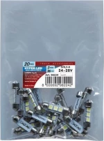 Lampa C5W Hyper-Led Power 9 White 24V / 28V 20τμχ