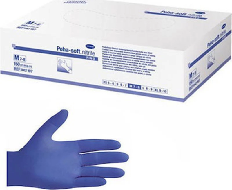 Hartmann Peha-soft Nitrile Fino Powder Free Gloves Μπλε 150τμχ