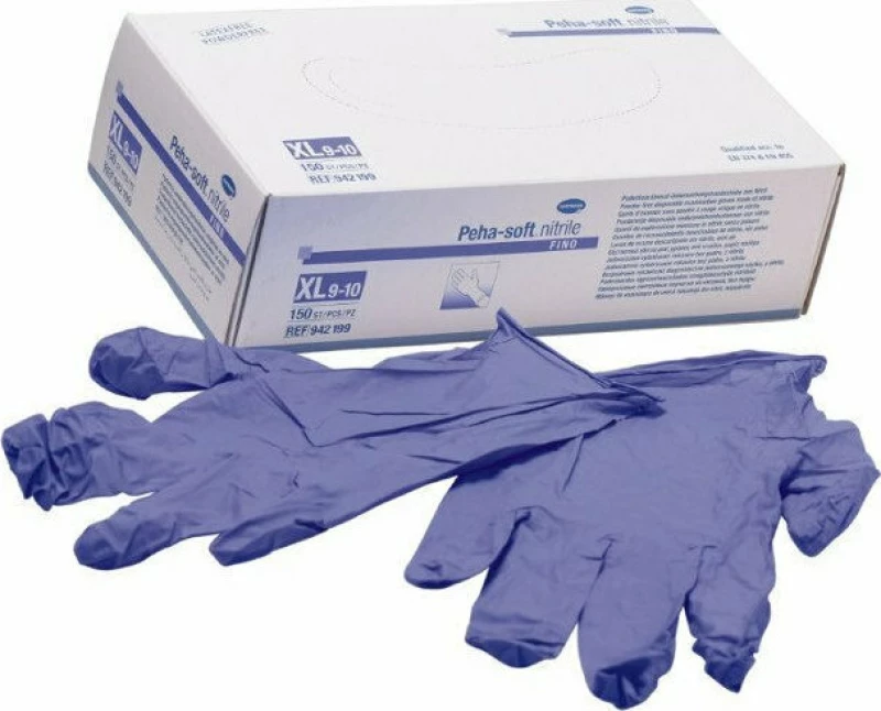 Hartmann Peha-soft Nitrile Fino Powder Free Gloves Μπλε 150τμχ
