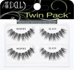 Ardell Twin Pack Lashes Wispies Black