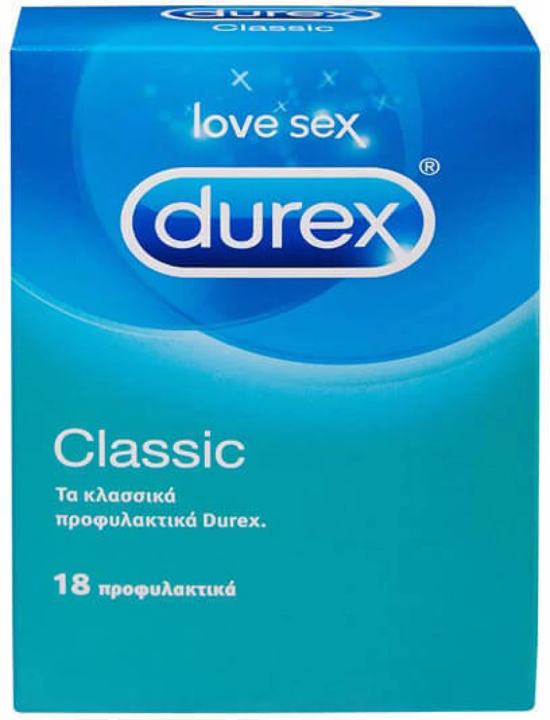 Durex Classic Προφυλακτικό 18 τεμάχια