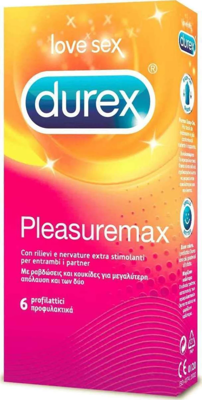 Durex Pleasuremax 6 Condoms