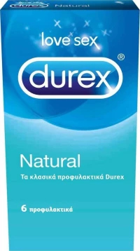 Durex Natural Προφυλακτικό 6 τεμάχια