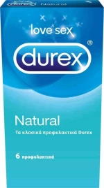 Durex Natural Προφυλακτικό 6 τεμάχια
