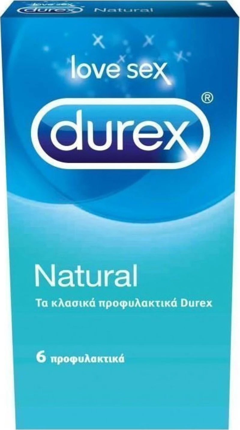 Durex Natural Προφυλακτικό 6 τεμάχια