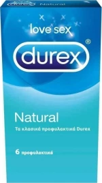 Durex Natural Προφυλακτικό 6 τεμάχια