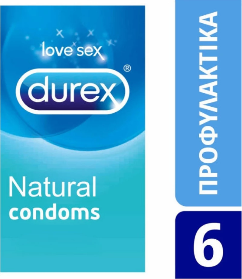 Durex Natural Προφυλακτικό 6 τεμάχια