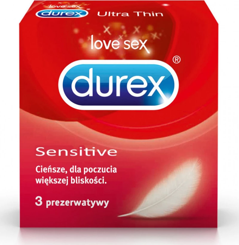 Durex Sensitive Thin Feel - Προφυλακτικά Για Μεγαλύτερη Ευχαρίστηση 3τμχ