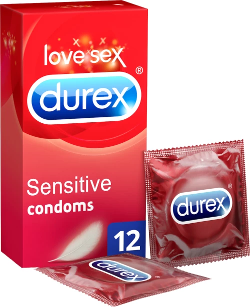 Durex Durex Condom Sensitive Προφυλακτικά, 12τμχ