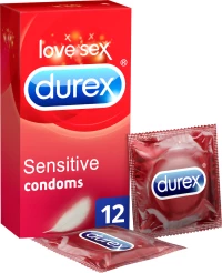 Durex Durex Condom Sensitive Προφυλακτικά, 12τμχ