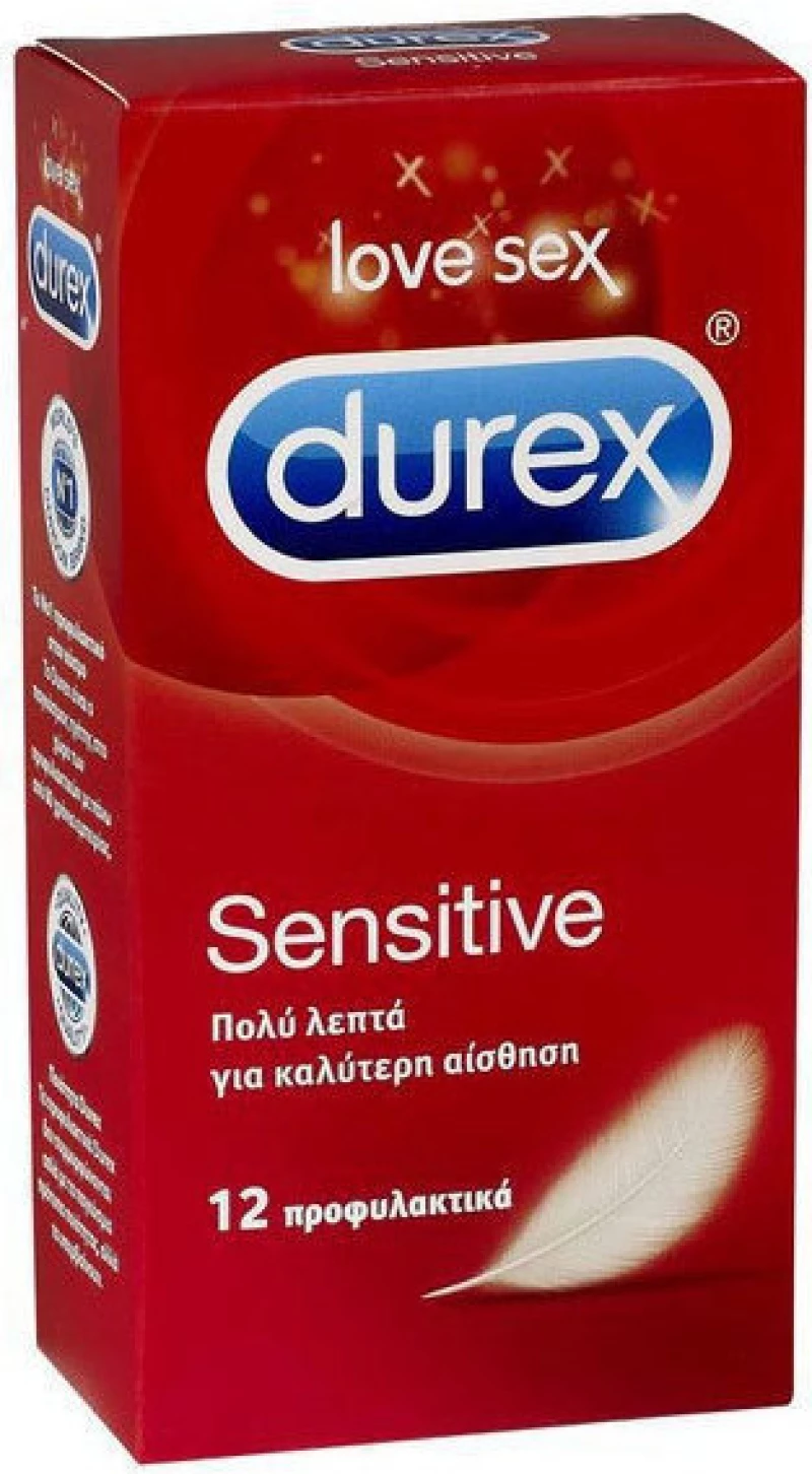 Durex Durex Condom Sensitive Προφυλακτικά, 12τμχ
