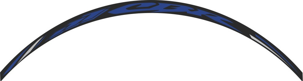 ΑΥΤΟΚΟΛΛΗΤΟ ΤΡΟΧΩΝ REFLEX STRIP BLUE ΓΙΑ HONDA CBR DCW04P| PRINT