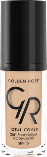 Golden Rose Total cover 2in1 Foundation & Concealer Spf15 05 Cool Sand 30ml