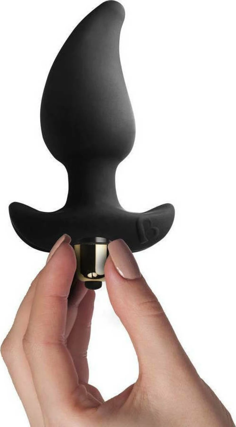 Rocks Off Butt Quiver Black 7.6cm