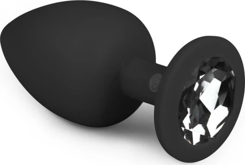 Easytoys Diamond Plug Large Black 10cm