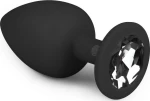 Easytoys Diamond Plug Large Black 10cm