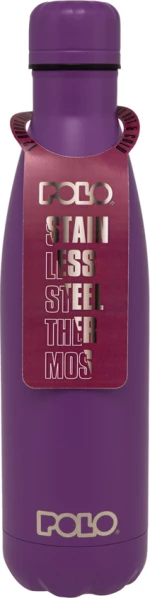Polo Stainless Steel Θερμός Μωβ 0.5lt