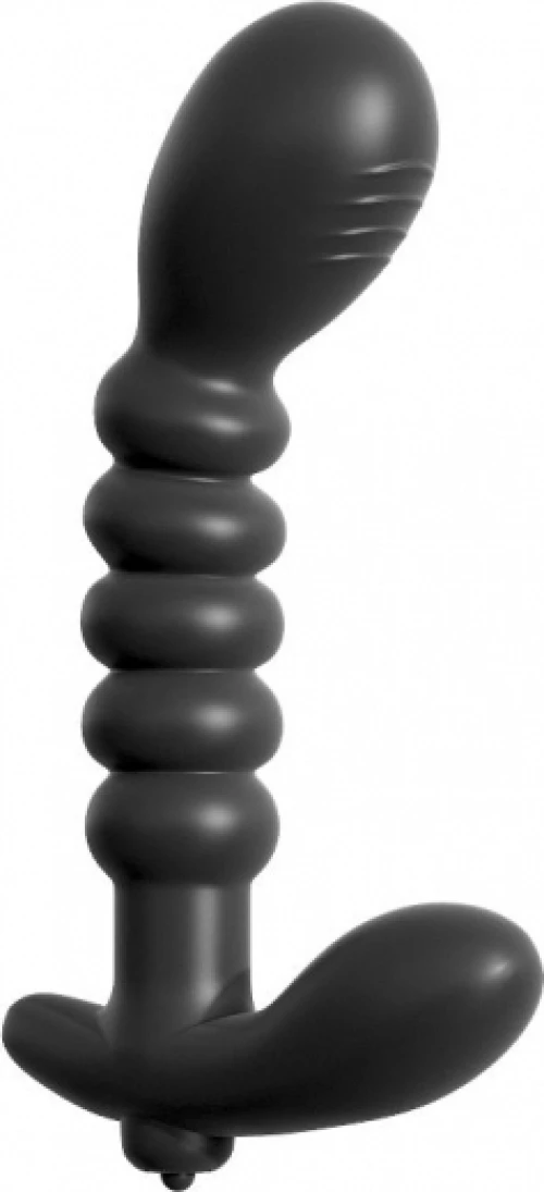 Pipedream Anal Fantasy Collection Ribbed Prostate Vibe Black 15.2cm