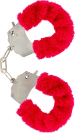 ToyJoy Furry Fun Cuffs Red