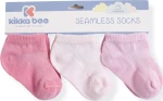 Kikka Boo Κάλτσες 3 τμχ 6-12 μηνών Solid Pink 31110010079